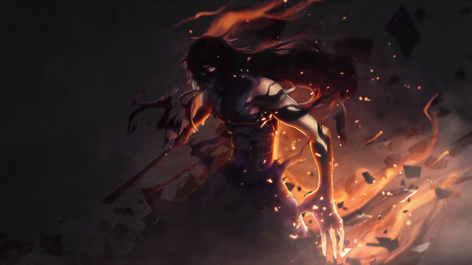 game wallpaper, Bleach, Kurosaki Ichigo, Mugetsu, Final Getsuga Tenshou