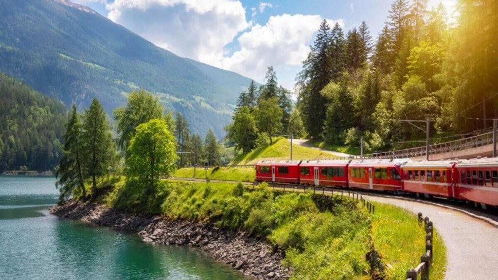 train travel in Switzerland